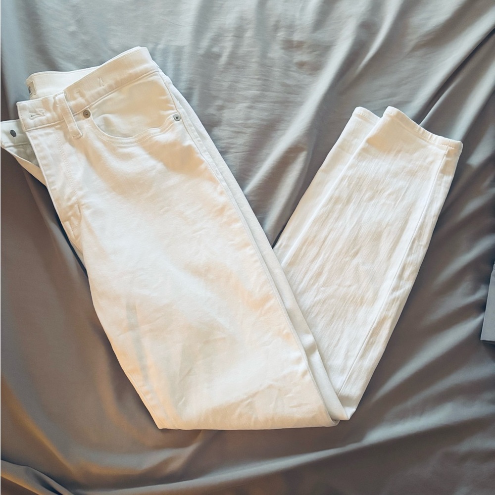 Madewell Women's White High-Rise Slim Jeans